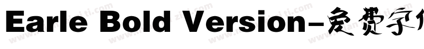 Earle Bold Version字体转换